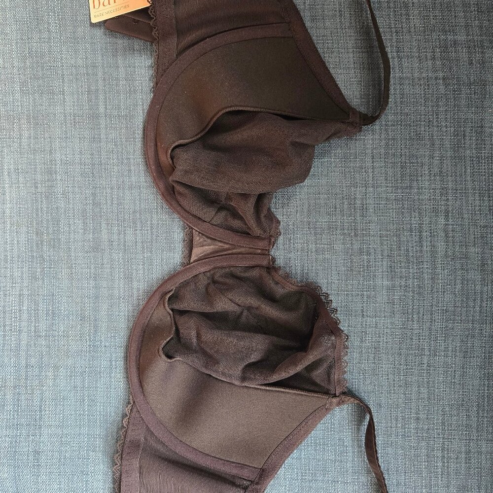 Bare Push-up Without Padding Black Lace Bra, 34H (UK 34FF) - Picture 2 of 5